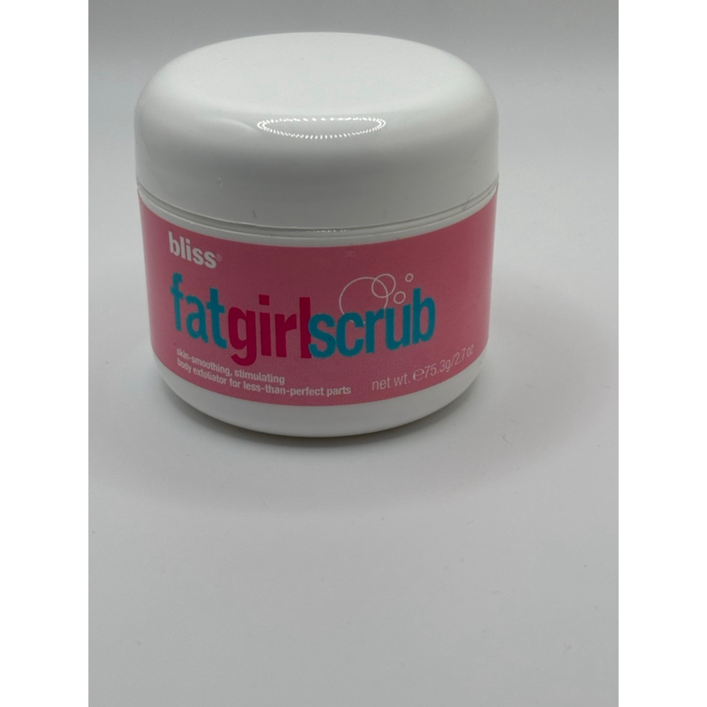 Bliss fatgirlscrub Pink and Teal Exfoliant Jar